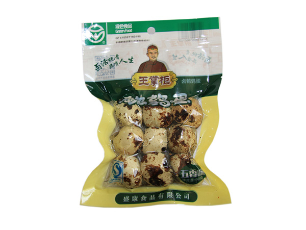 90克帶殼鹵鵪鶉蛋五香味